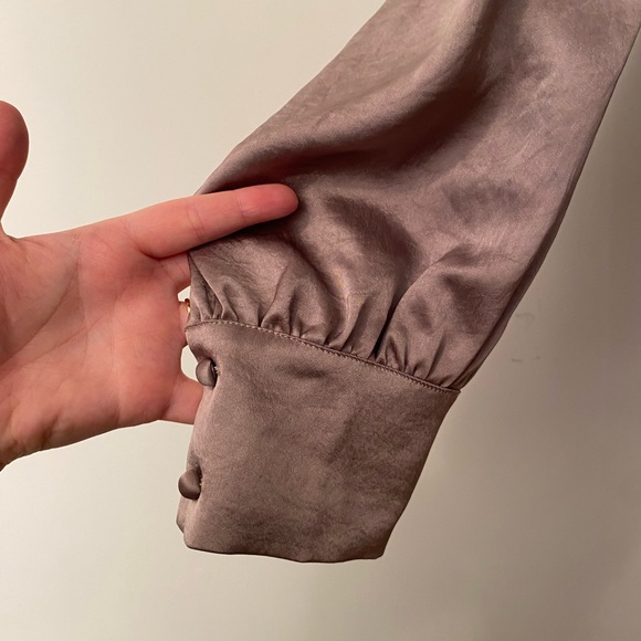 ARITZIA WILFRED Trapeze Blouse in Pine Bark - Picture 9 of 15